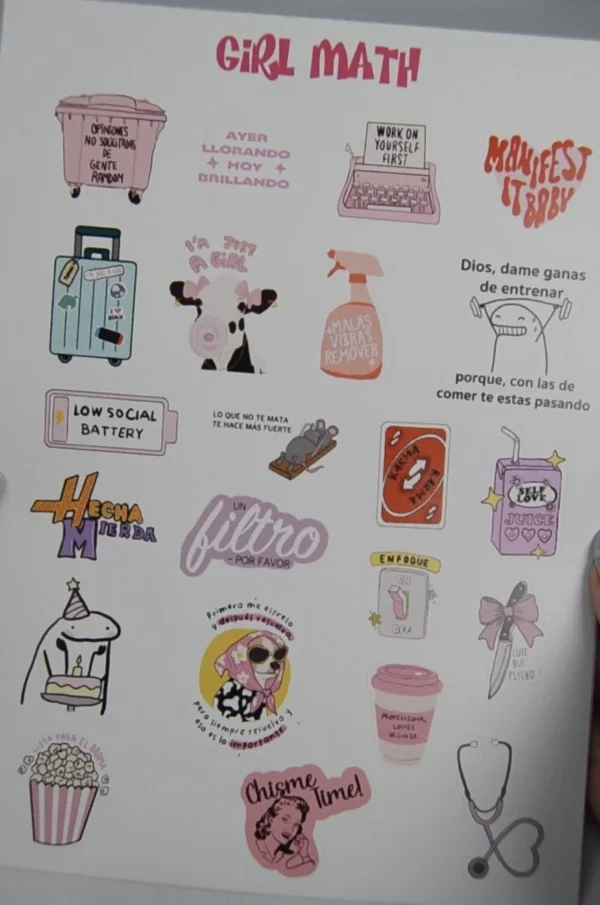 Stickers GIRL MATH
