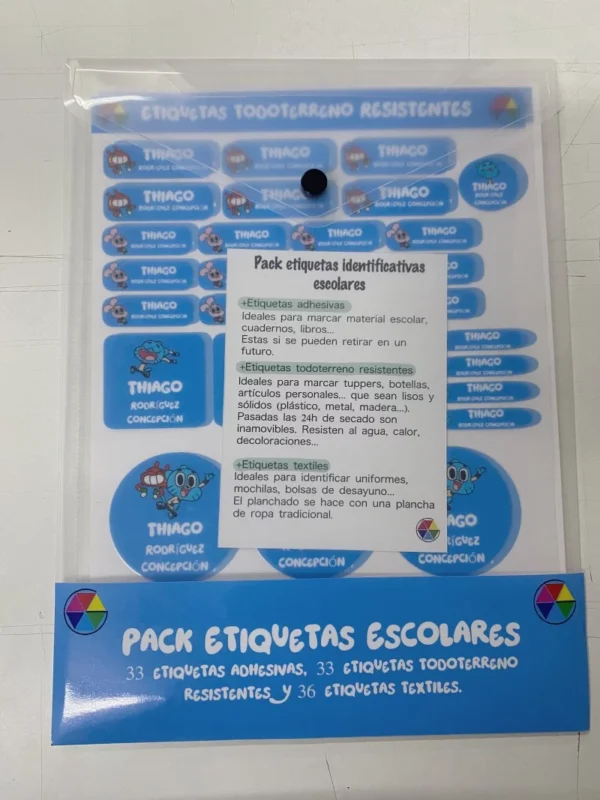 Pack Etiquetas Escolares - Imagen 3