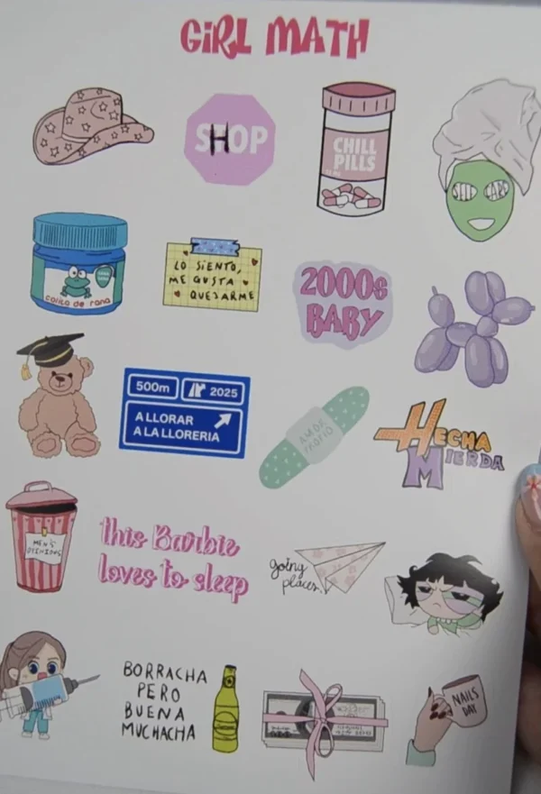 Stickers GIRL MATH - Imagen 7