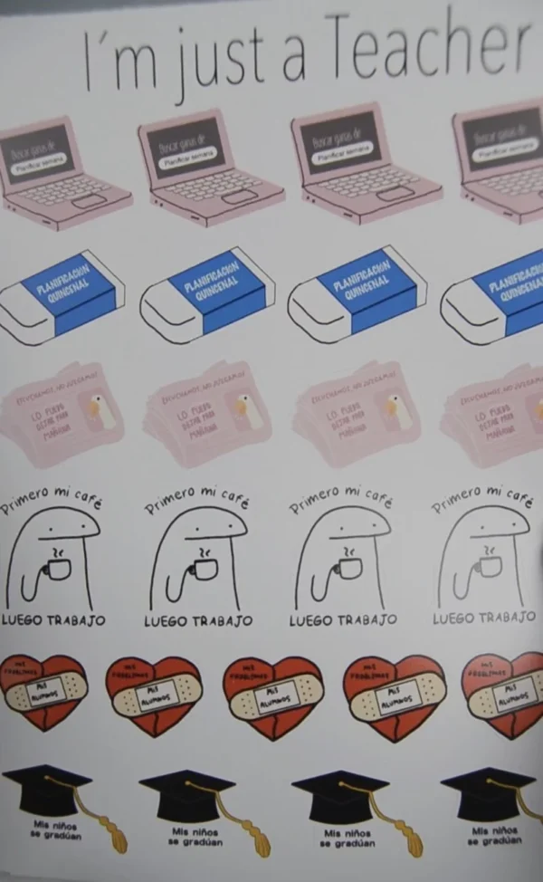 Stickers I´M JUST A TEACHER - Imagen 7