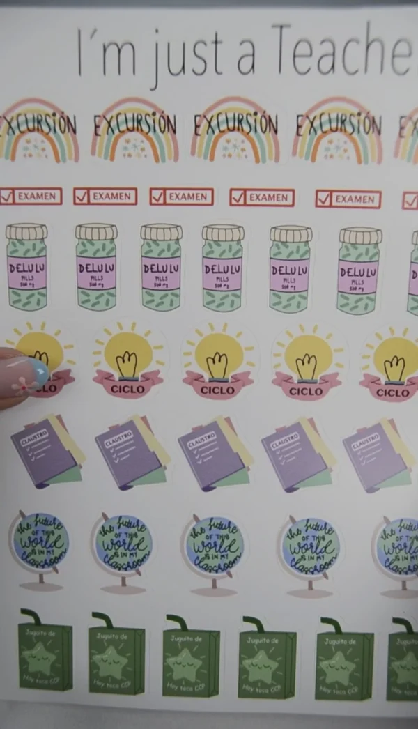 Stickers I´M JUST A TEACHER - Imagen 3