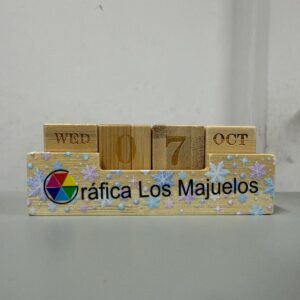Calendario bambú